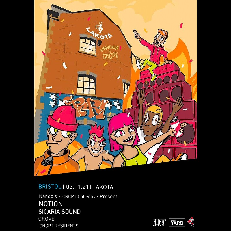 Nando's x CNCPT Present: Notion, Sicaria Sound at Lakota