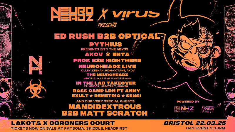 Neuroheadz x Virus Recordings: Round 2 at Lakota