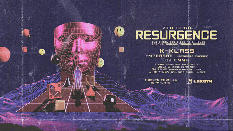 Resurgence: Old Skool Rave w/ K-Klass, Hypershe, D at Lakota
