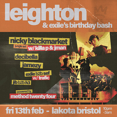 Run Da Riddim: Leighton & Exile's Birthday Bash at Lakota