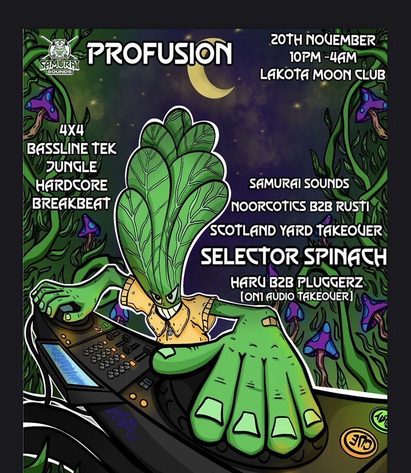 Samurai Sounds presents Profusion at Lakota
