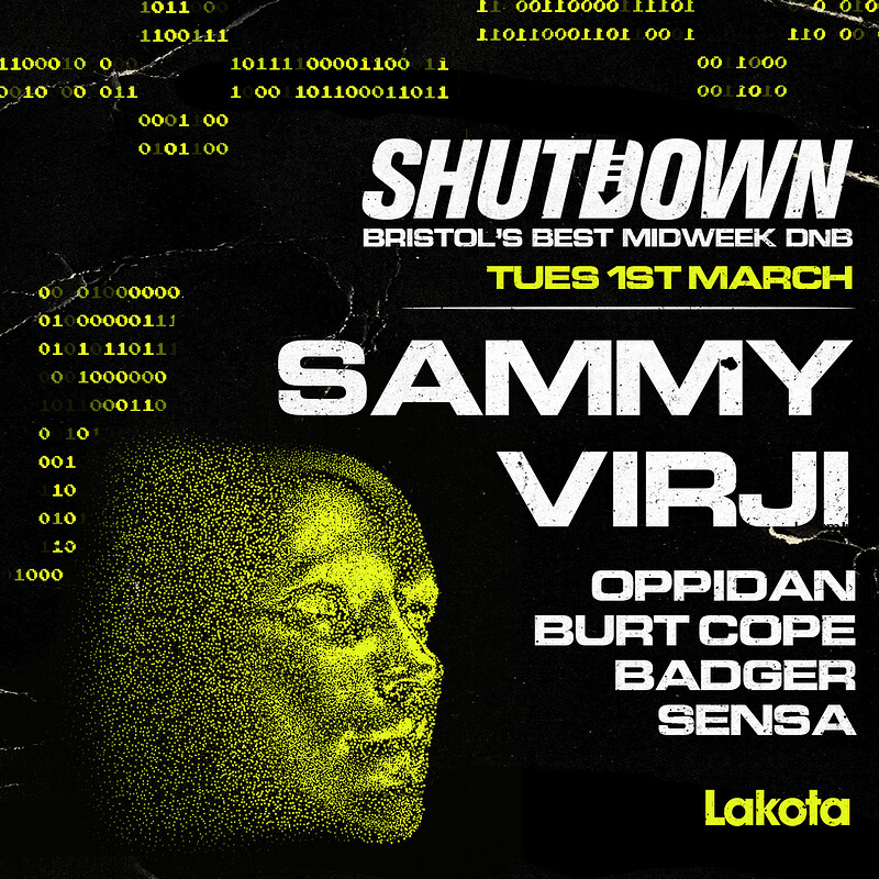 Shutdown: Sammy Virji, Oppidan at Lakota