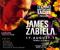 Techno & Tacos with James Zabiela at Lakota