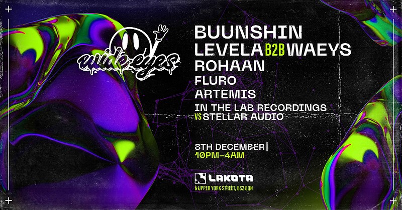 Wide Eyes: Buunshin, Levela b2b Waeys at Lakota