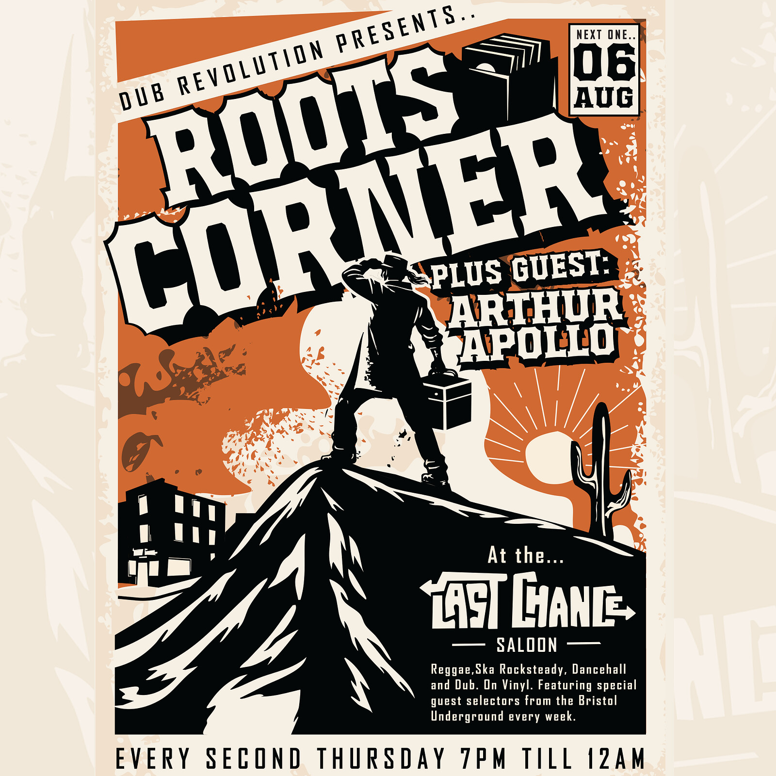 Roots Corner on Stokes Croft at Last Chance Saloon