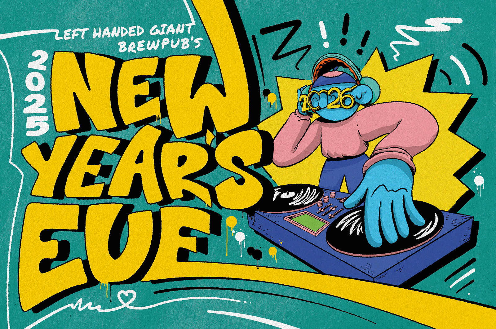 NYE at The LHG Brewpub at Left Handed Giant Brewpub