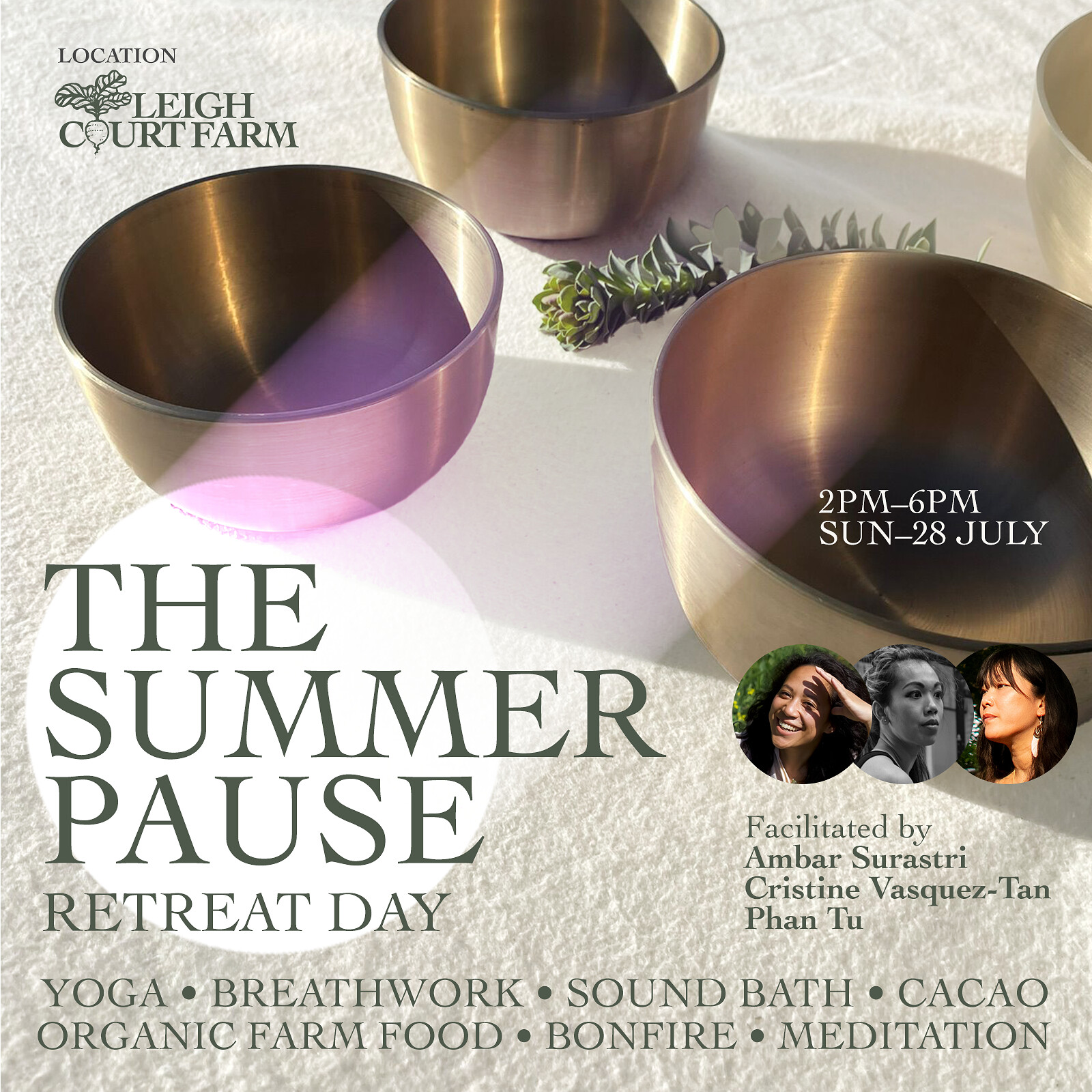 THE SUMMER PAUSE - Breathwork, Yoga and Soundbath at Leigh Court Farm Pill Road, Abbots Leigh, Bristol BS8 3RA