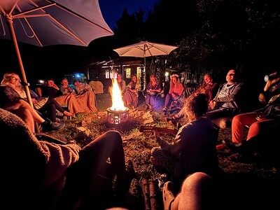 Fire Side Storytelling + Choir Evening at Leigh Court Farm