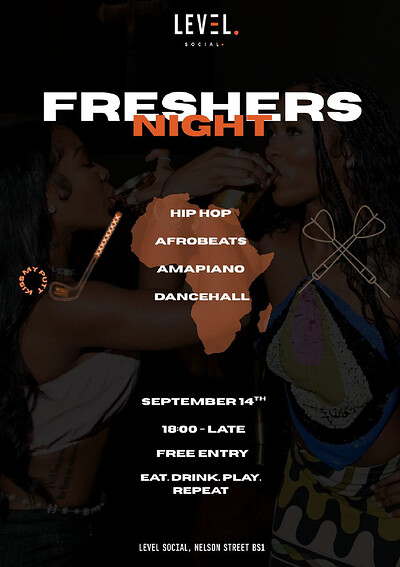 Freshers Night at Level. Social