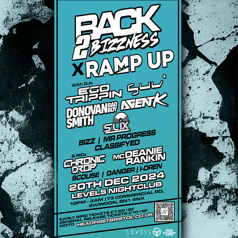 Ramp Up X Back2Bizzness at Levels, 73 Commercial Rd, Swindon SN1 5NX