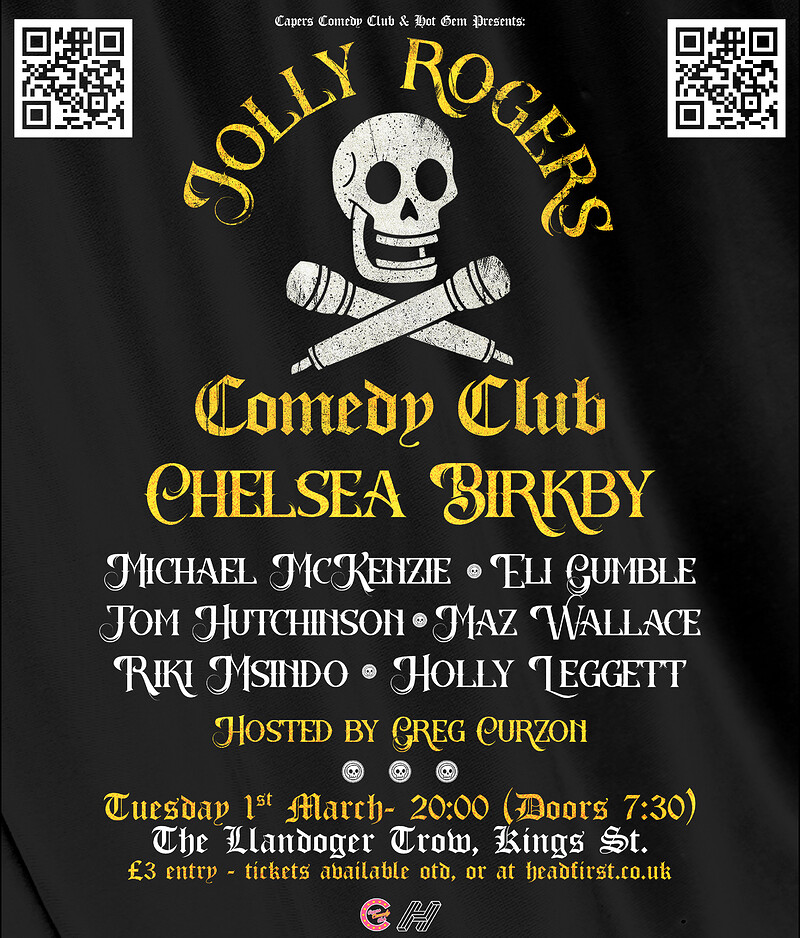 Capers Comedy Club: Jolly Rogers at Llandoger Trow
