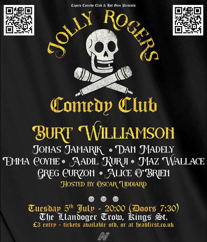 Jolly Rogers Comedy Club - Burt Williamson at Llandoger Trow