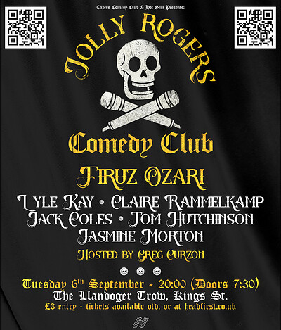 Jolly Rogers Comedy Club - Jessie Johnson at Llandoger Trow