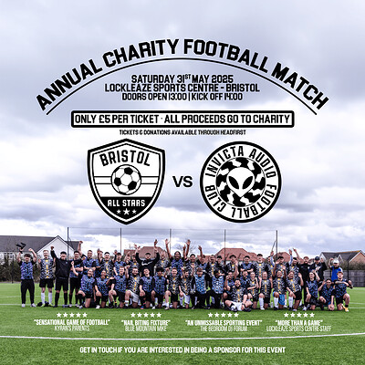 Invicta Audio vs Bristol All | Charity Football Match at Lockleaze Sports Centre