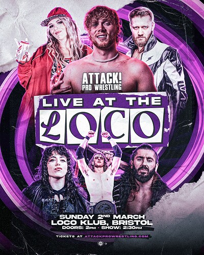 ATTACK Pro Wrestling - At The Loco at Loco Klub