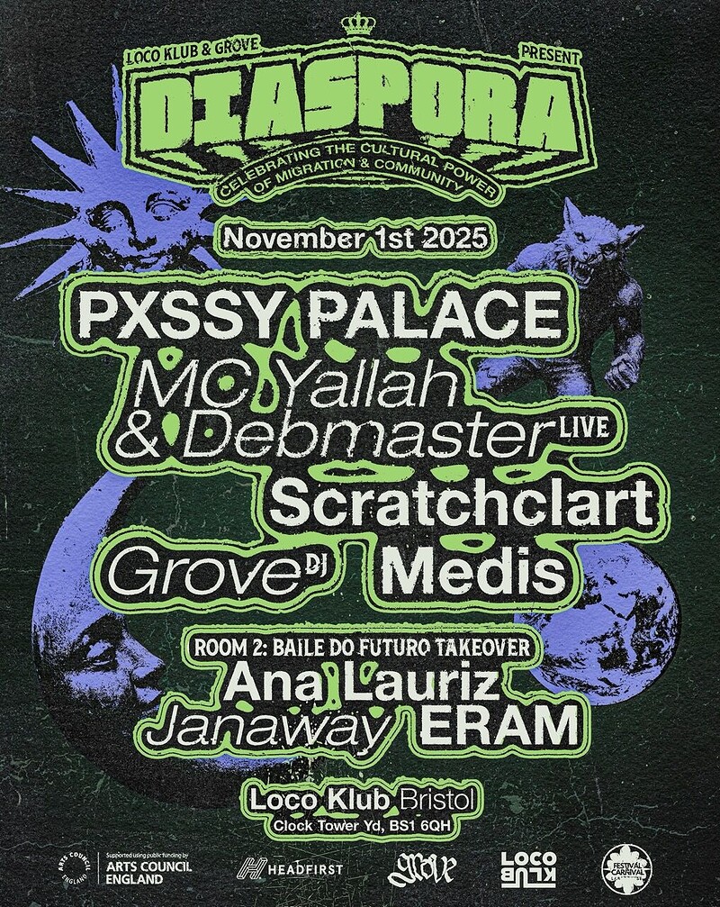 DIASPORA pres. Halloween: PXSSY PALACE, GROVE, MC YALLAH + MORE at Loco Klub