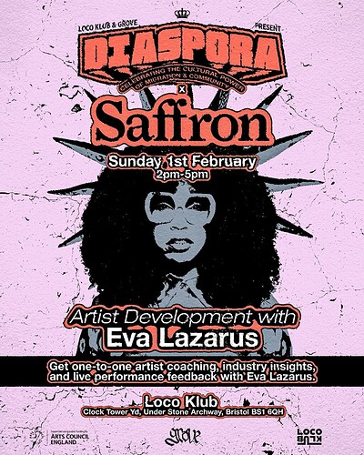 DIASPORA x Saffron: Performance Feedback & Artist Development w Eva Lazarus at Loco Klub