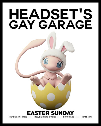 Headset's Gay Garage: Easter Sunday at Loco Klub