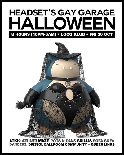 Headset's Gay Garage - Halloween Special at Loco Klub