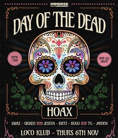 Immerse presents: Day Of The Dead at Loco Klub