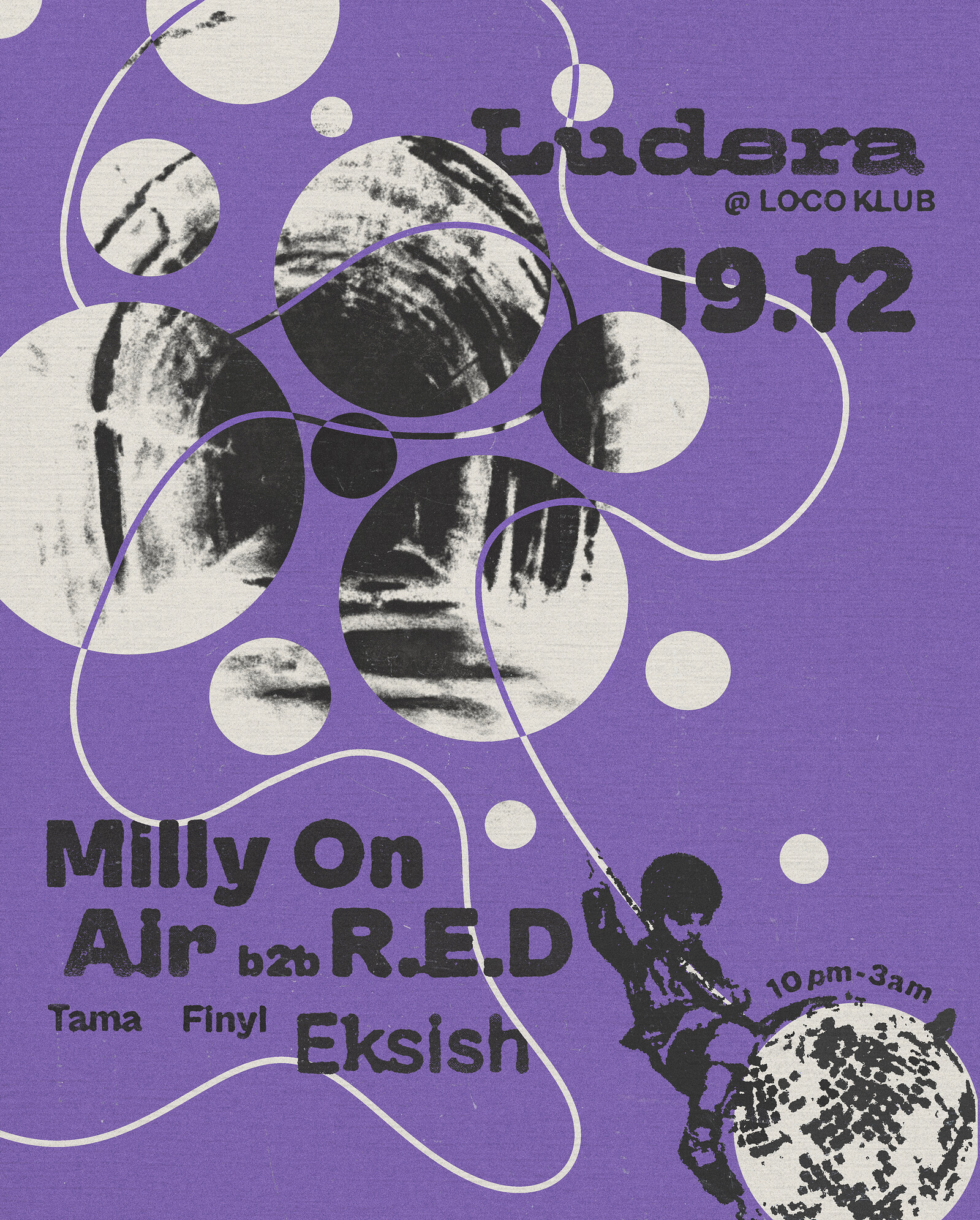 Ludera presents... Milly On Air b2b R.E.D., Eksish at Loco Klub