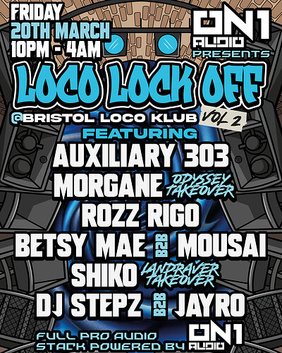 ON1 Audio Presents: Loco Lock Off Volume 2 at Loco Klub