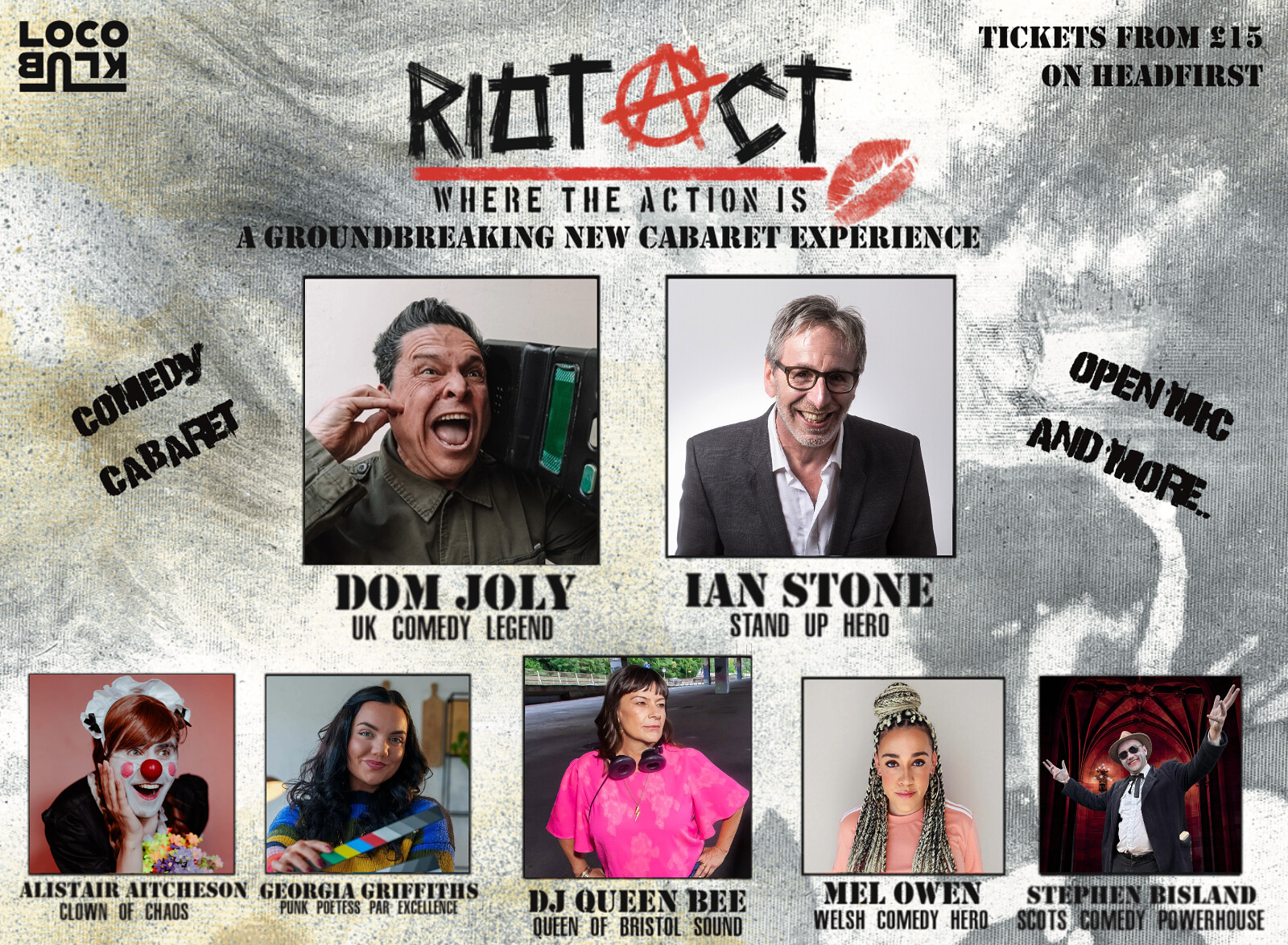 RIOT ACT w/ Dom Joly & Ian Stone at Loco Klub