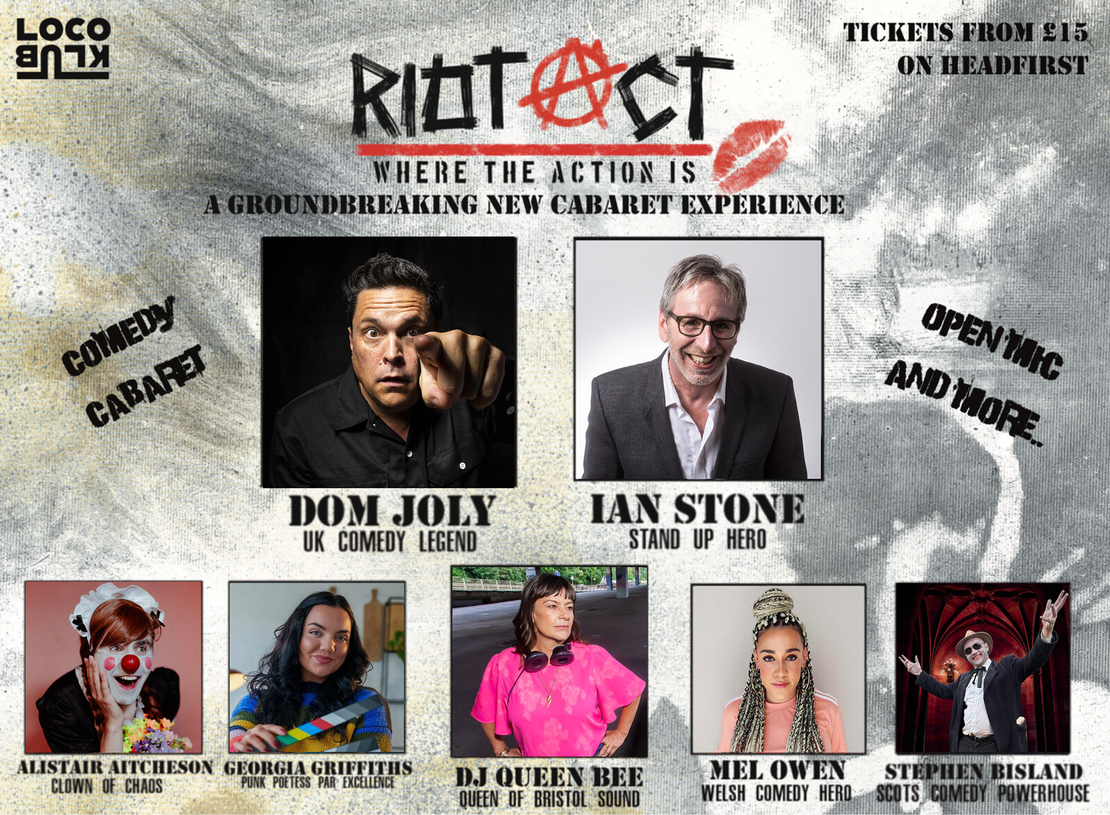 RIOT ACT w/ Dom Joly & Ian Stone at Loco Klub
