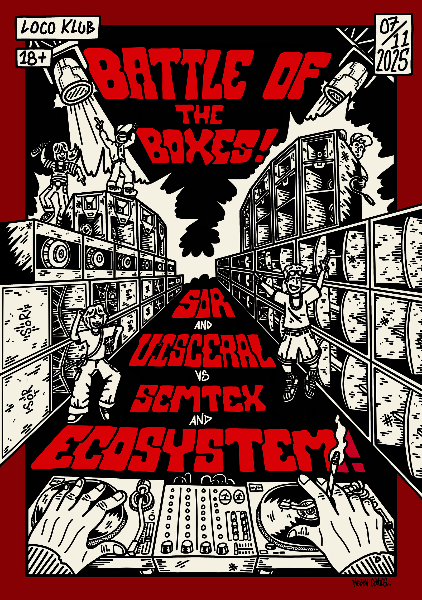 SoR & Visceral VS Ecosystem & Semtex: Battle of the Boxes at Loco Klub