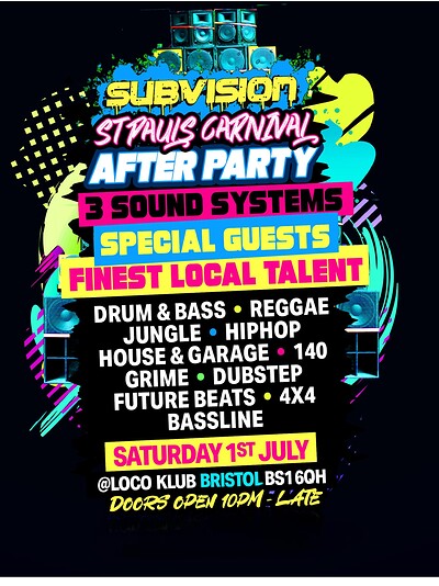 SUBVISION CARNIVAL AFTER PARTY at Loco Klub