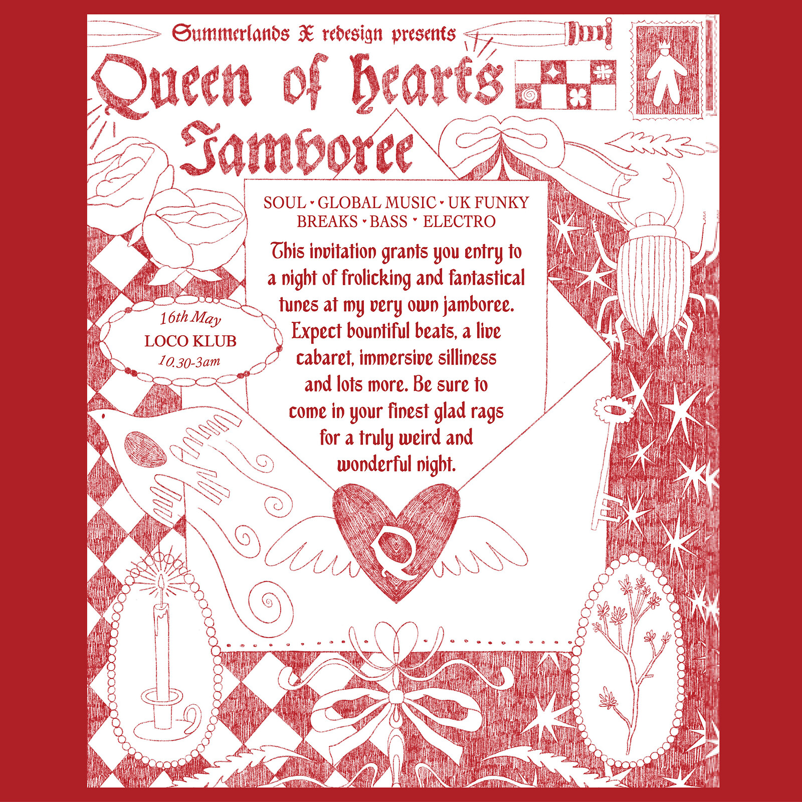 Summerlands X Redesign: Queen Of Hearts Jamboree at Loco Klub