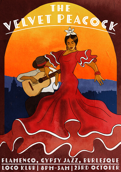 The Velvet Peacock- Flamenco Edition at Loco Klub