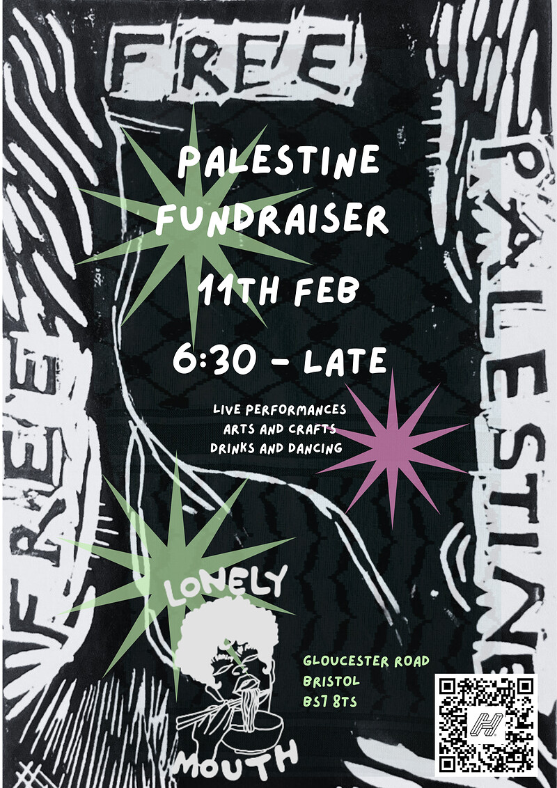 Lonely Mouth Palestine Fundraiser at Lonely Mouth Bristol