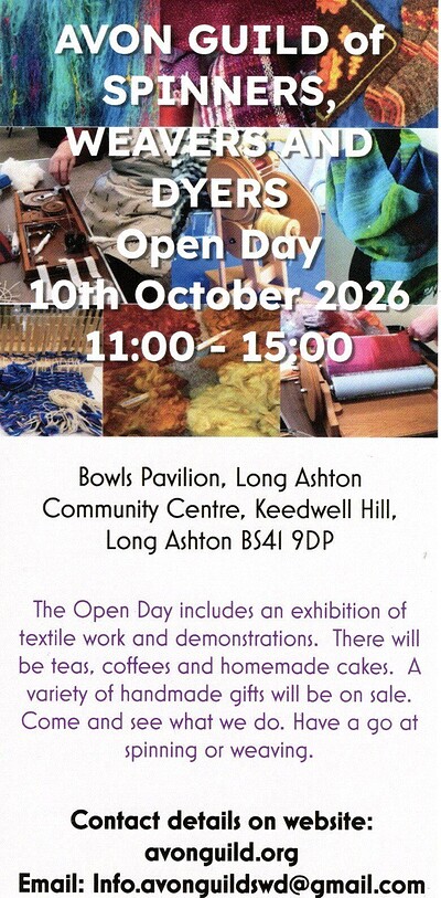 Avon Guild of Spinners, Weavers and Dyers Open Day at Long Ashton Community Centre
