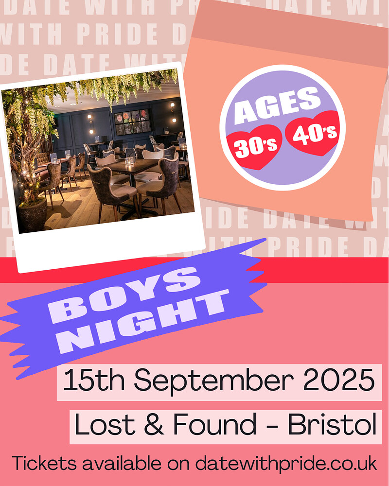 Boys Night - LGBTQ+ Speed Dating Bristol - 15th September at Lost & Found