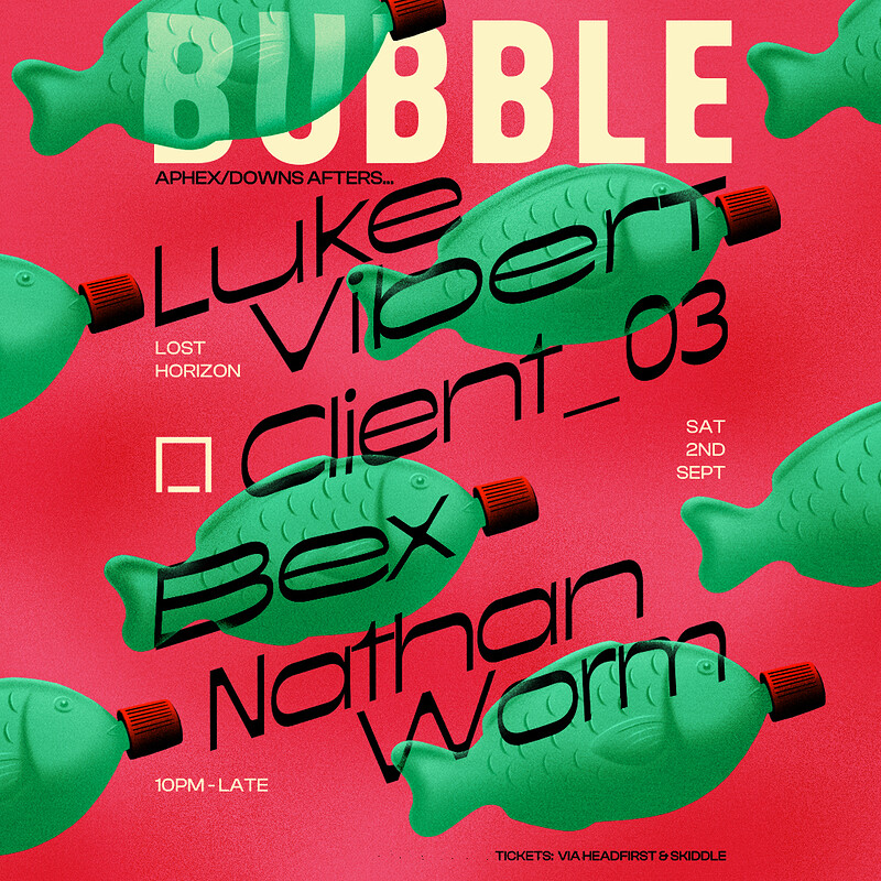 *Sold Out - No tickets OTD* BUBBLE: Luke Vibert, at Lost Horizon
