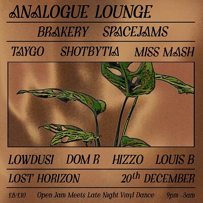 Analogue Lounge Christmas Party at Lost Horizon