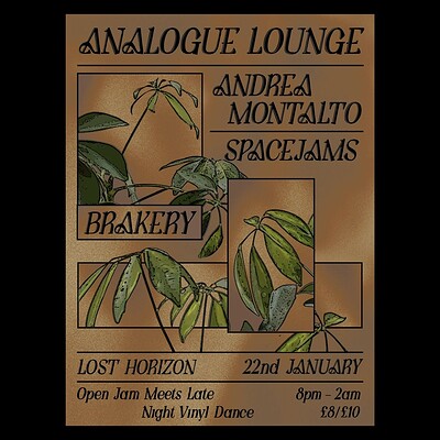 Analogue Lounge w/ Andrea Montalto at Lost Horizon