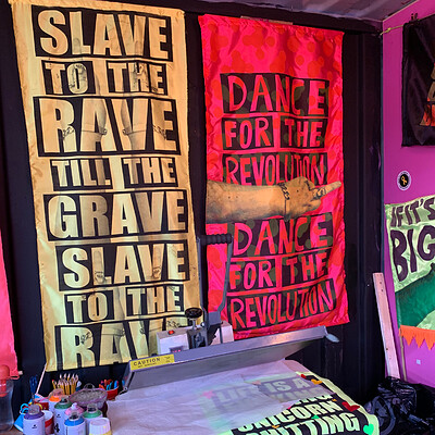 Banner Making Workshop at Lost Horizon