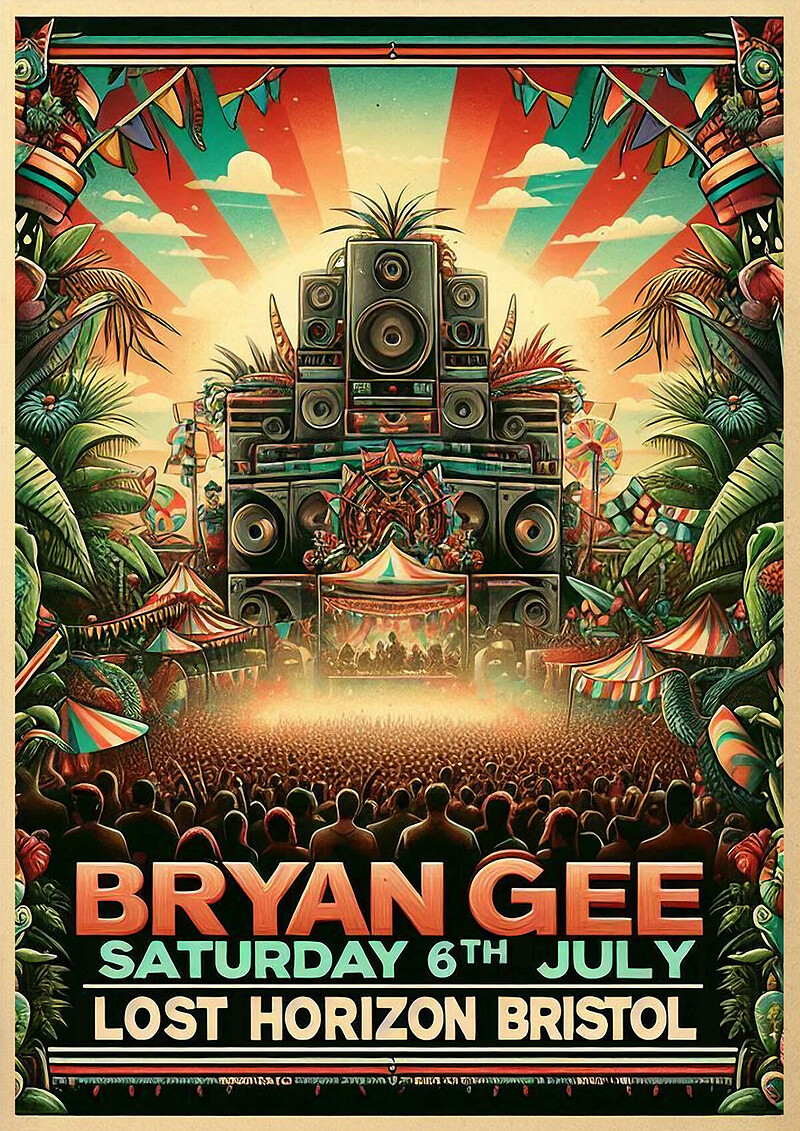 BRYAN GEE / TREX / ZORO / MORE ROCKERS / MEDIC MC at Lost Horizon