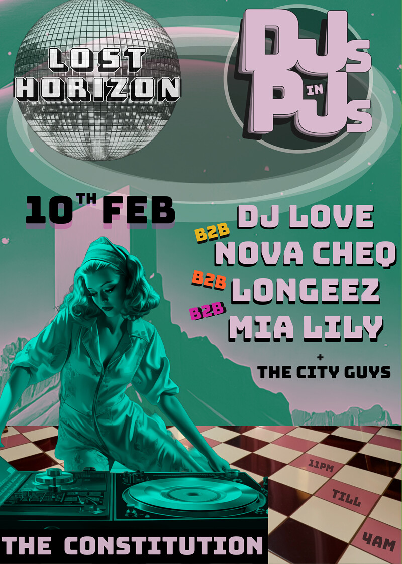DJ's in PJ's ft. DJ LOVE, MIA LILY, LONGEEZ, NOVA at Lost Horizon