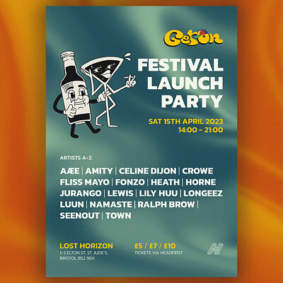Get On Festival Bristol Launch Party at Lost Horizon