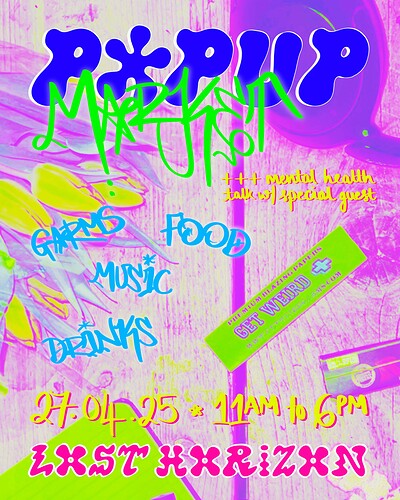 Get Weird pop up market at Lost Horizon