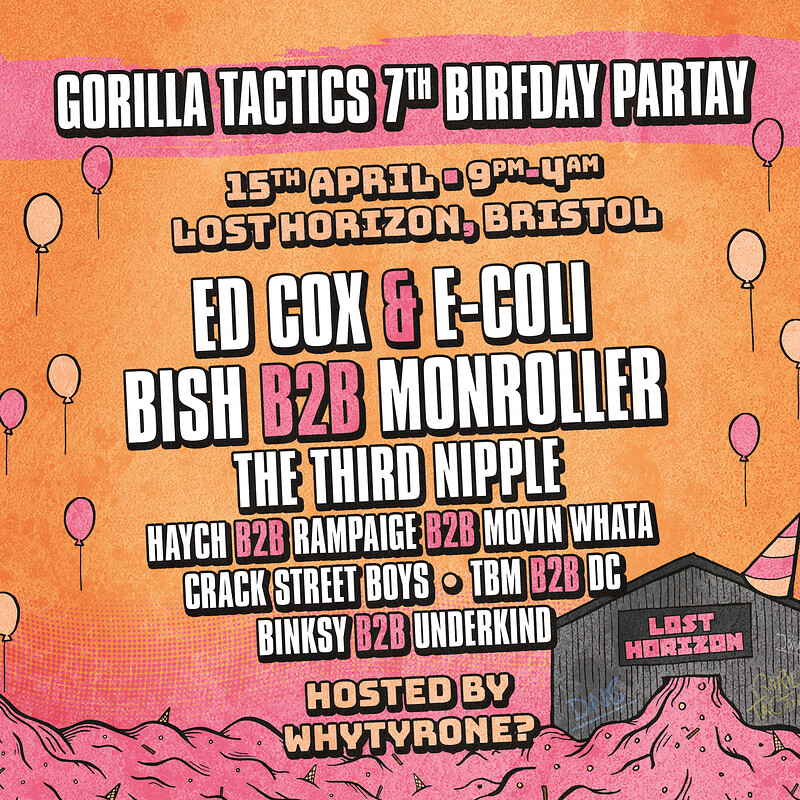 GORILLA TACTICS 7TH BIRFDAY PARTAY at Lost Horizon