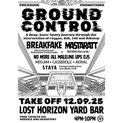 Ground Control: Dub & Bass Fusion at Lost Horizon