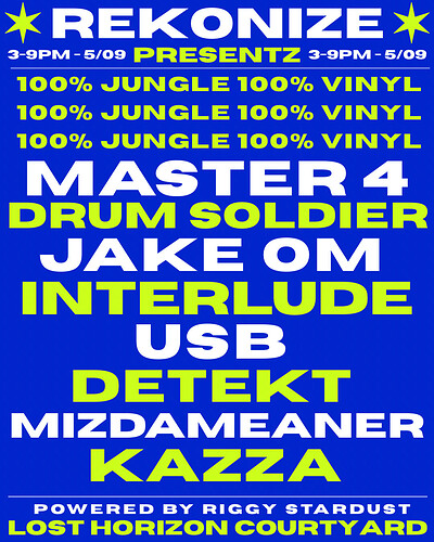 REKONIZE PRESENTS : 100% Jungle 100% Vinyl at Lost Horizon