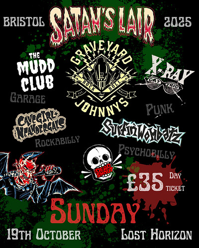 Satan's Lair 2025 - SUNDAY at Lost Horizon