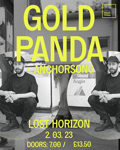 Gold Panda + Anchorsong at Lost Horizon
