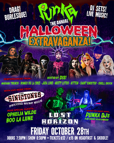 Tickets OTD - PUNKA HALLOWEEN EXTRAVAGANZA - at Lost Horizon