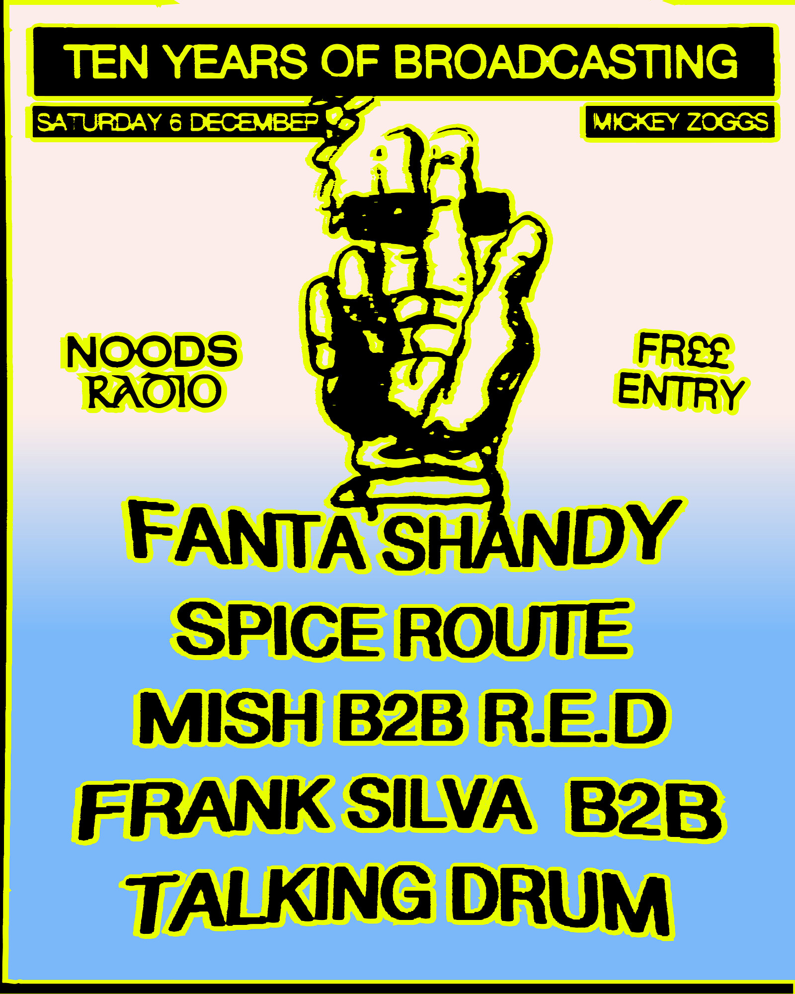 Noods Radio: 10 Years of Broadcasting at Mickey Zoggs